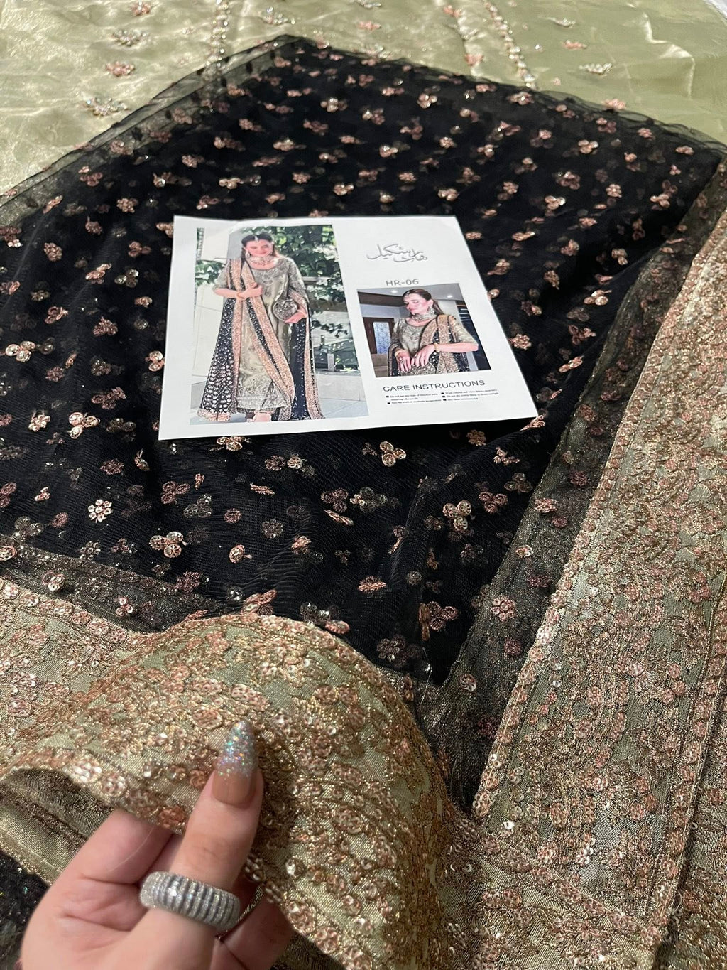 Haris Shakeel Gold & Black